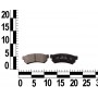 Колодка тормозная задняя Chevrolet Lacetti после 2007, Daewoo Nubira 1.6; 1.8; 2.0 05-