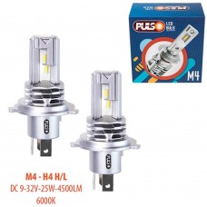 Лампы PULSO M4-H4-H/L/LED-chips CREE/9-32v/2x25w/4500Lm/6000K