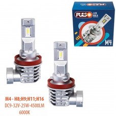 Лампы PULSO M4-H8/H9/H11H16/LED-chips CREE/9-32v/2x25w/4500Lm/6000K