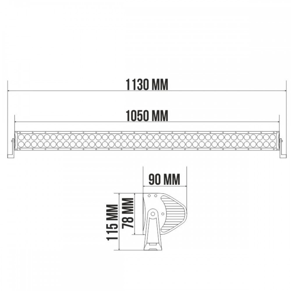 Светодиодная фара БЕЛАВТО CREE LED 80/3w BOL8003 Combo