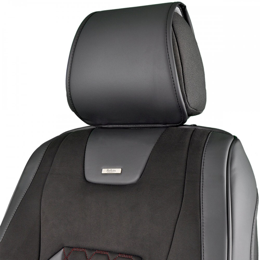 Комплект, 3D чехлы для сидений BELTEX Montana, black-red
