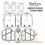 Комплект, 3D чехлы для сидений BELTEX Montana, black-red