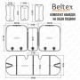 Комплект премиум накидок для сидений BELTEX Verona, grey