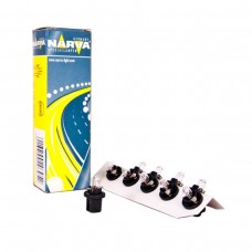 Лампа розжарювання Narva 12V 1,2W B8.5D (BAX10D) Black, 10шт