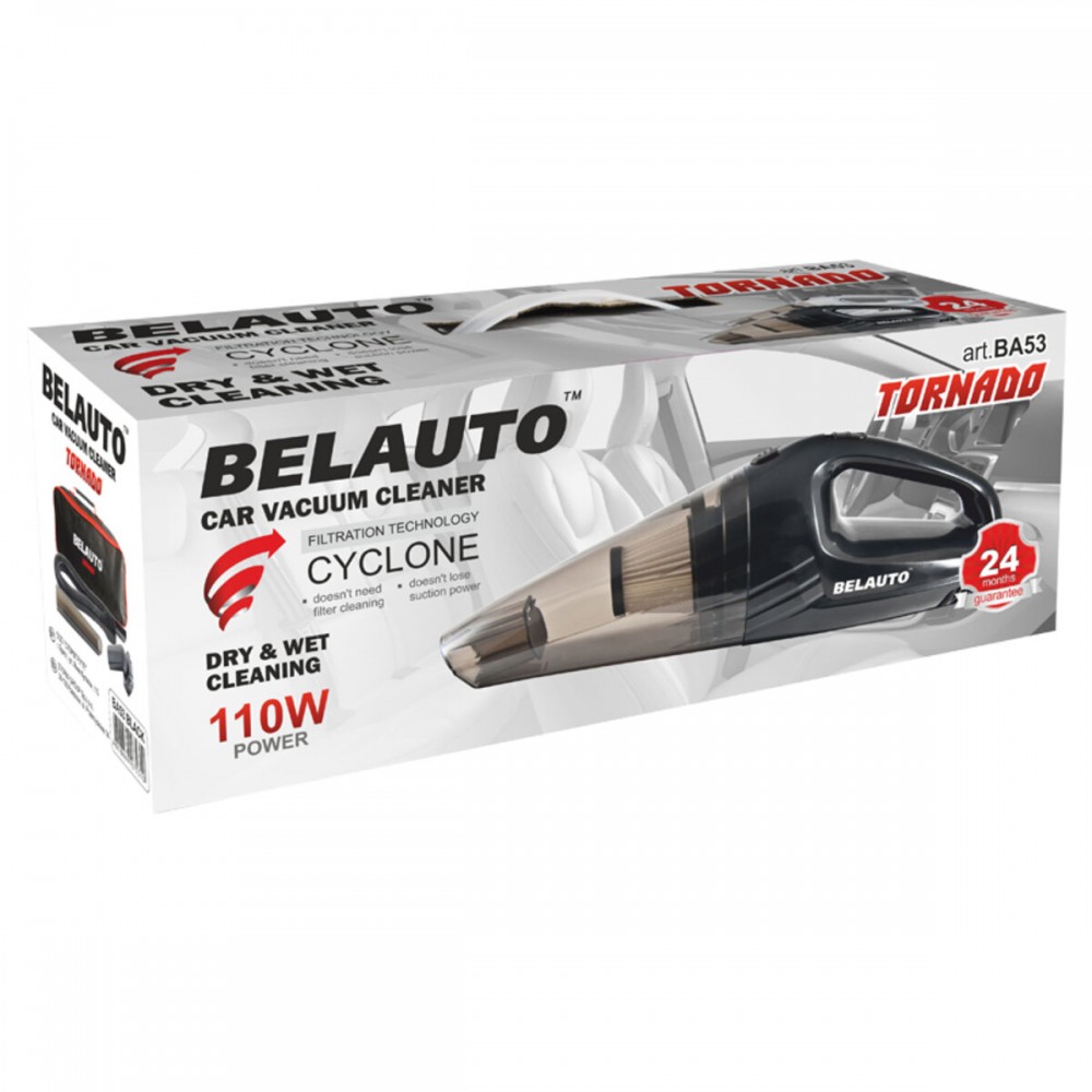 Пылесос автомобильный «Торнадо» BA-53B 110 Вт, 3.5 кПа