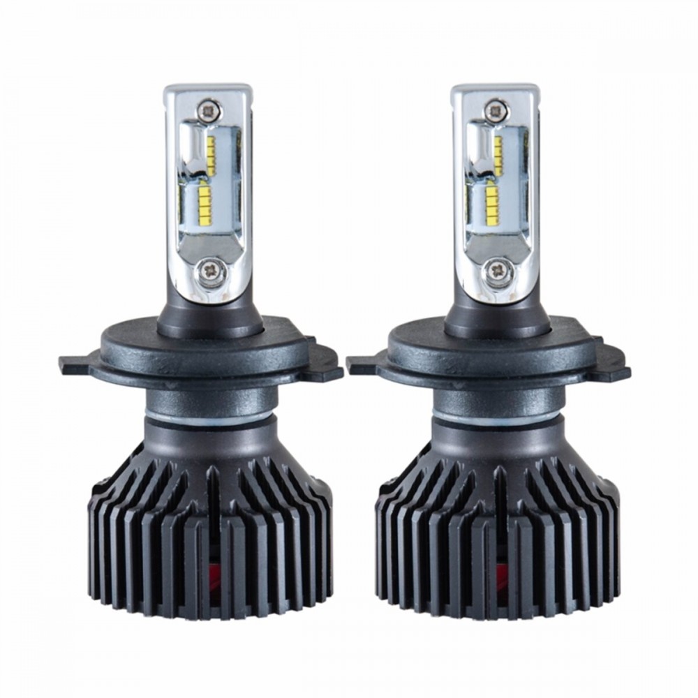 LED автолампа Solar H4 12/24V 6500K 8000Lm 60W ZES Chip