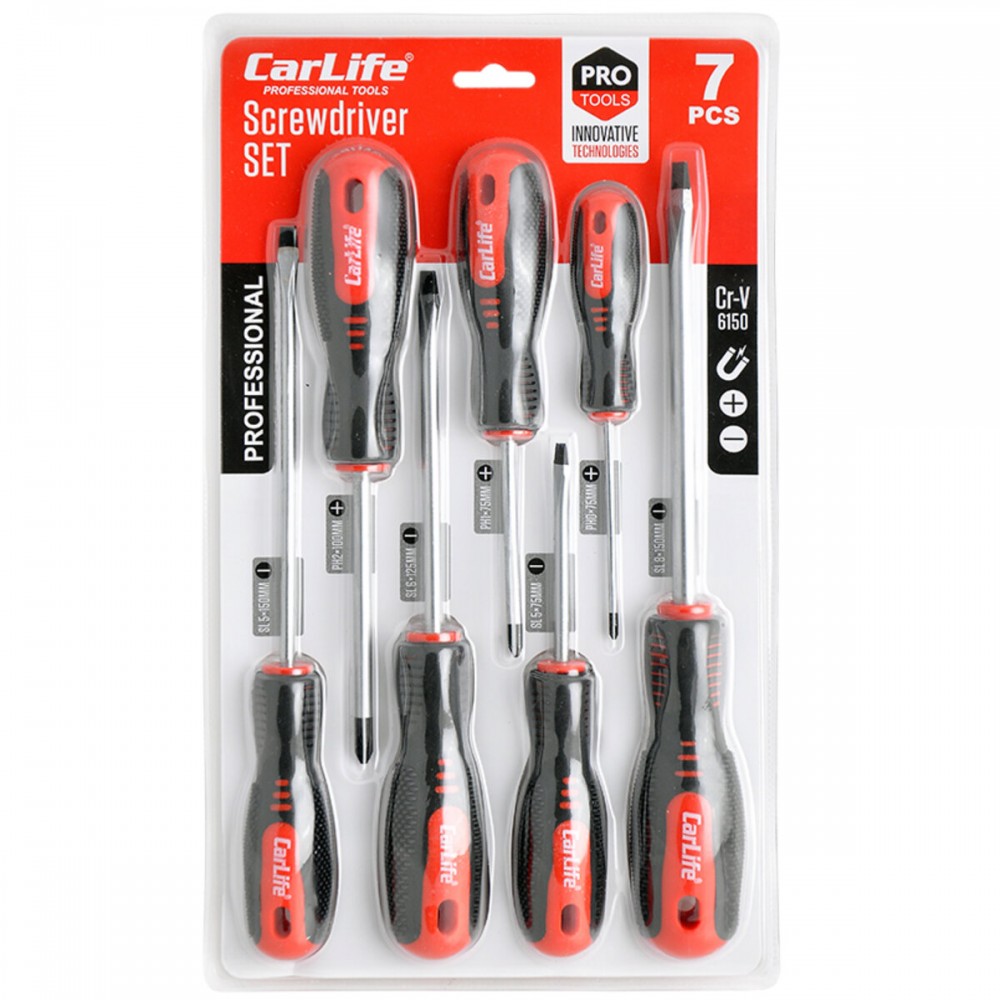 Набор отверток Carlife Cr-V 6150 7шт