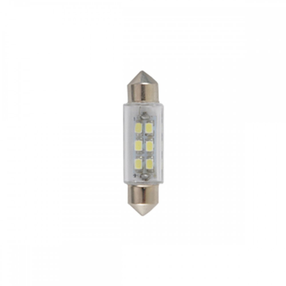 LED автолампа Solar 24V SV8.5 T11x39mm 6smd 3528 white 10шт