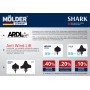 Бескаркасная щетка Molder SHARK 21/530мм