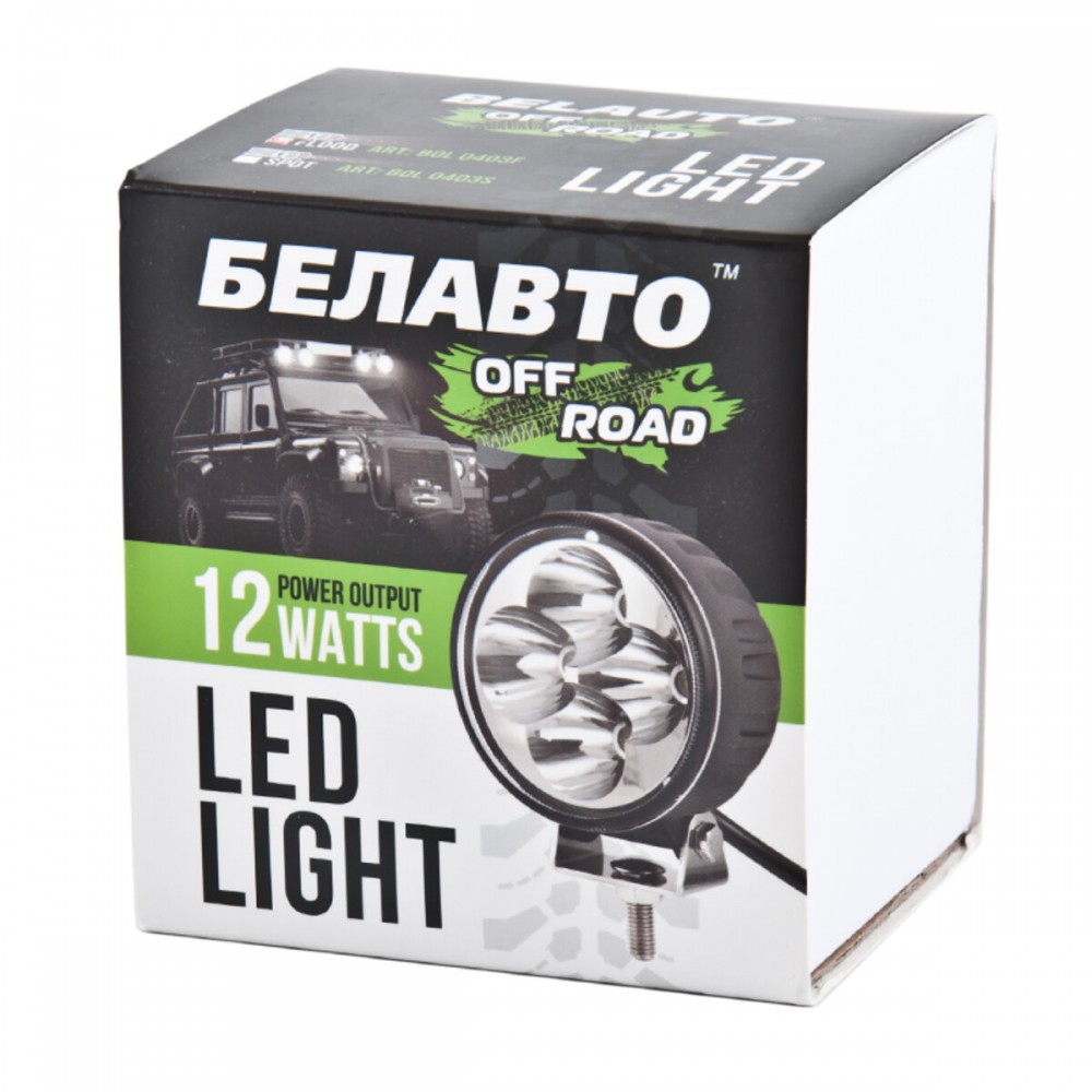 Автолампа светодиодная BELAUTO EPISTAR Spot LED (4*3w)