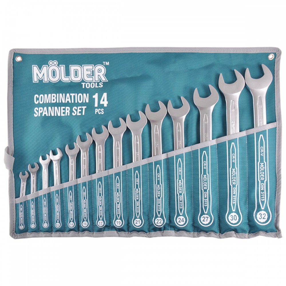 Набор ключей Molder CR-V, 8-32мм, 14шт