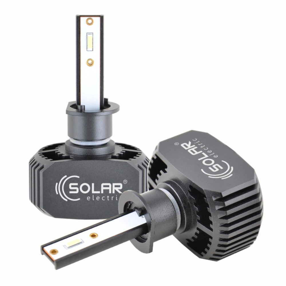LED автолампа Solar H1 12/24V 6000K 5000Lm 40W CSP1860 2шт