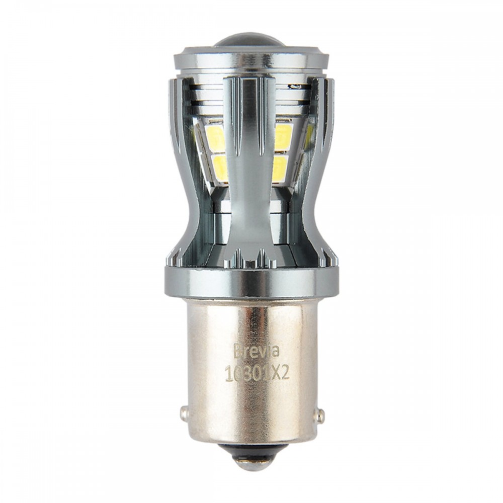 LED автолампа Brevia PowerPro P21W 350Lm 14x2835SMD 12/24V CANbus, 2шт