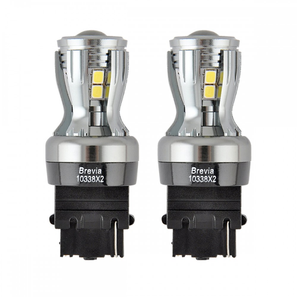 LED автолампа Brevia PowerPro P27W (3156) 350Lm 14x2835SMD 12/24V CANbus, 2шт