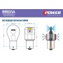 LED автолампа Brevia Power P21W 330Lm 6x3020SMD 12/24V CANbus, 2шт