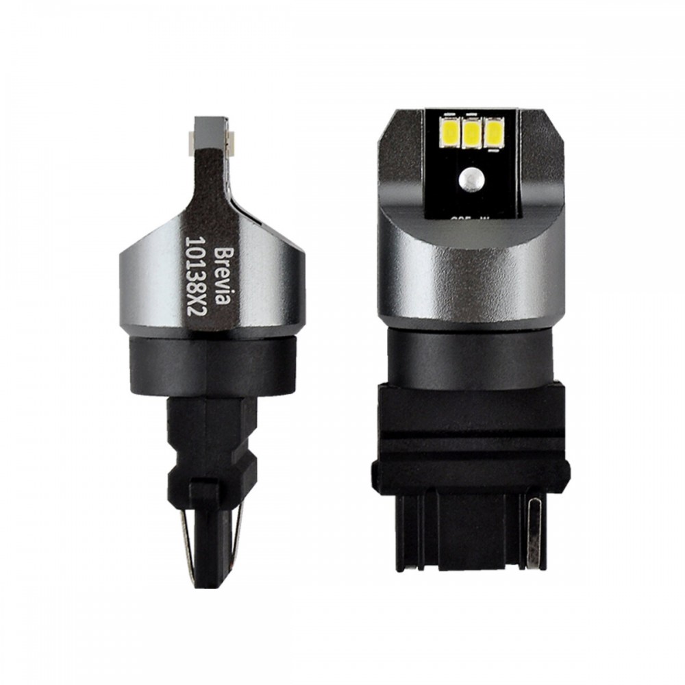LED автолампа Brevia Power P27W (3156) 330Lm 6x3020SMD 12/24V CANbus, 2шт