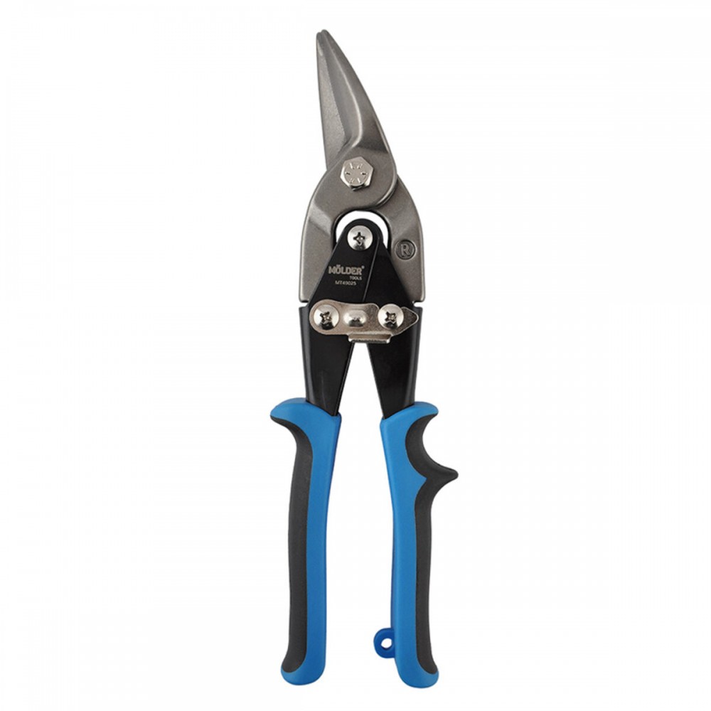 Ножницы Molder по металлу правые 60Cr-V 250мм, двухкомпонентная ручка