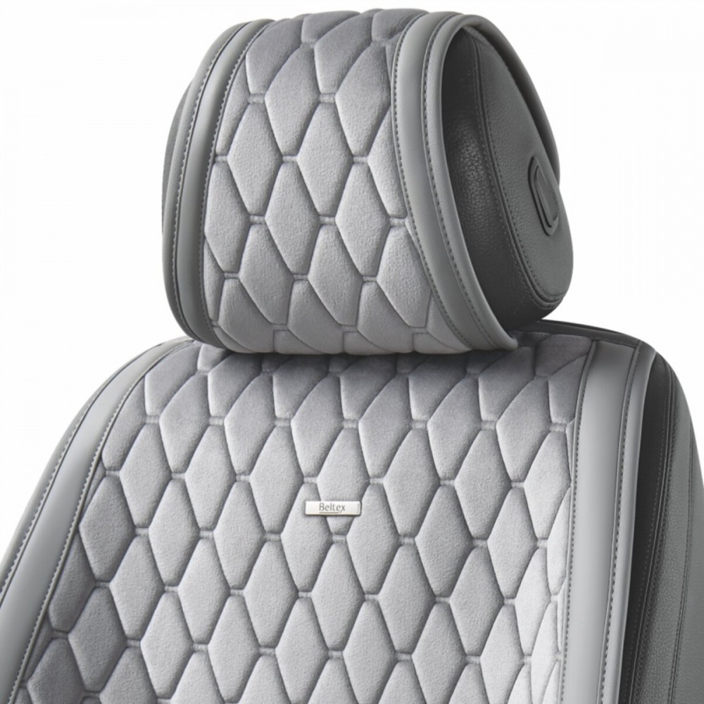 Комплект премиум накидок для сидений BELTEX New York, grey