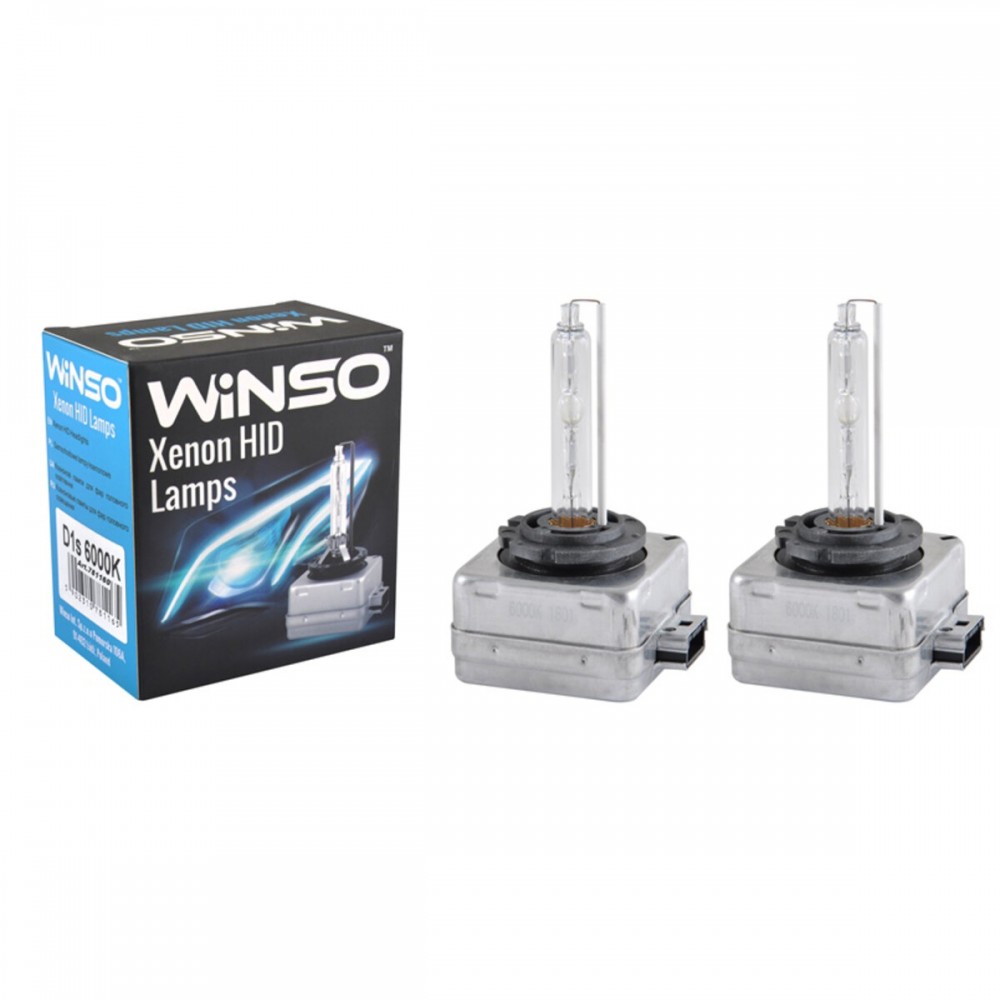 Ксенонова лампа Winso D1S 6000K, 85V, 35W PK32d-2, 2шт
