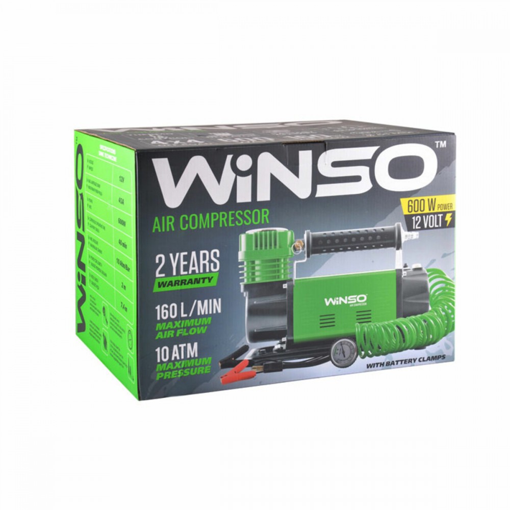 Компресор автомобільний Winso професійний, високої потужності