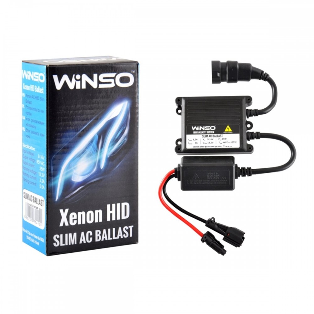 Блоки розжига Winso Slim AC Ballast, 12V, 35W, KET
