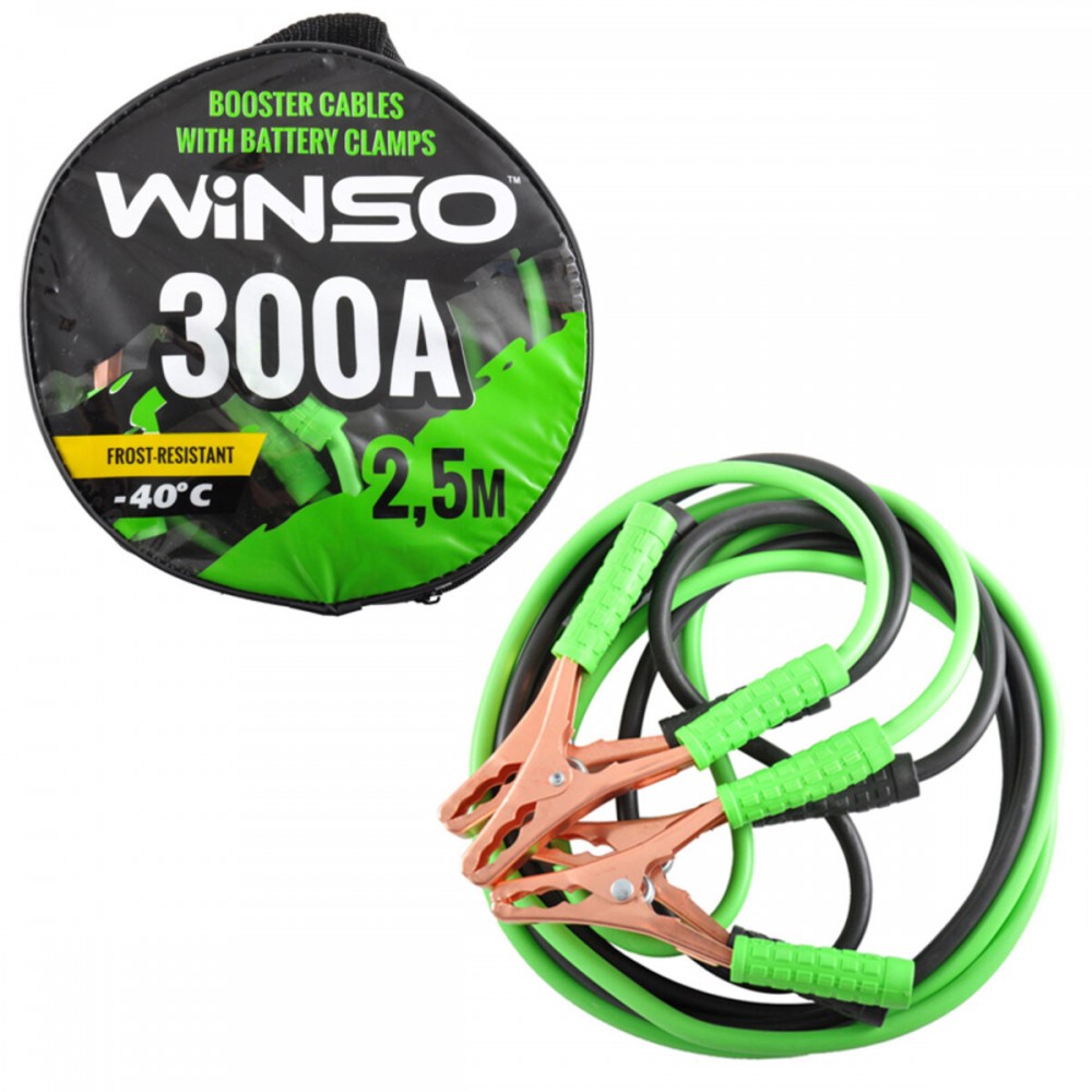 Провода-прикуриватели Winso 300А, 2,5м 138310