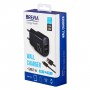 Сетевое зарядное устройство Brevia ePower 12W 2xUSB-A + кабель USB-A to USB-C 1м черный