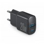 Сетевое зарядное устройство Brevia ePower PD20W USB-C+USB-A черный