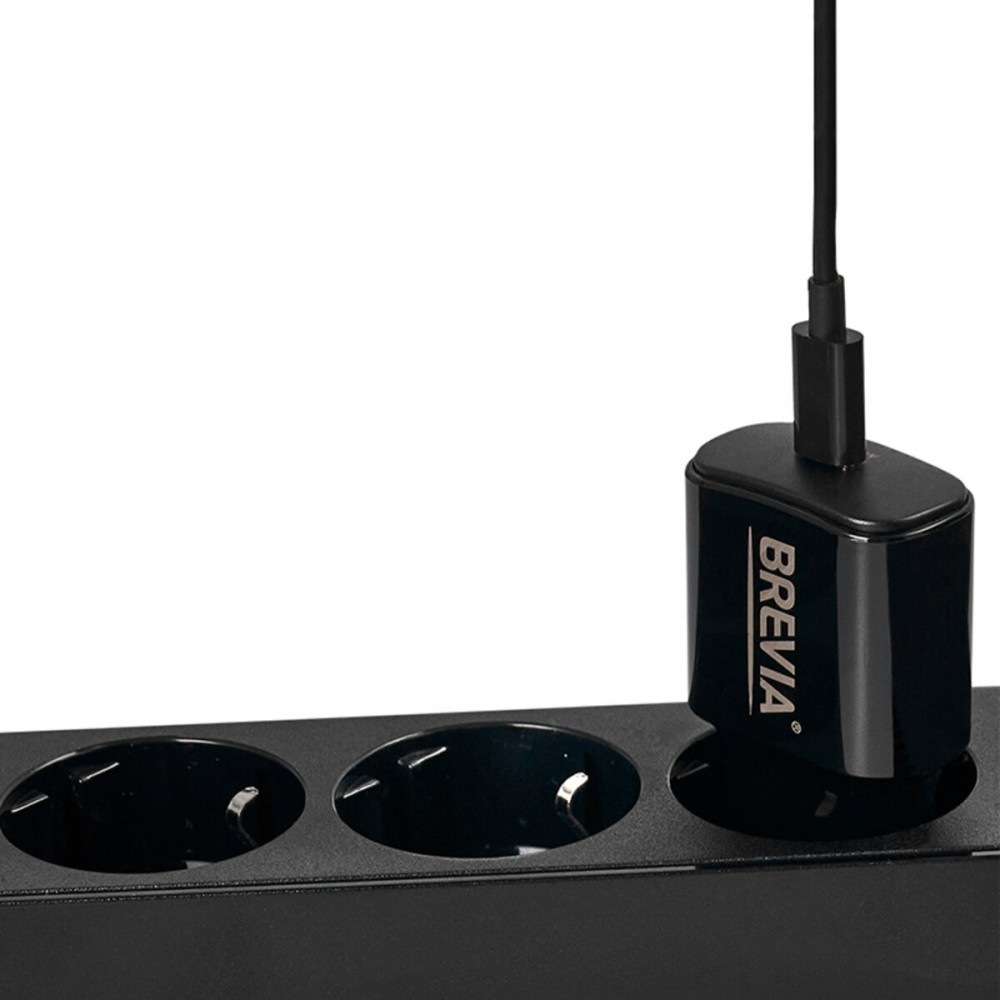 Сетевое зарядное устройство Brevia ePower PD20W USB-C черный