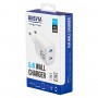 Сетевое зарядное устройство Brevia ePowerGaN PD45W 2xUSB-C белый