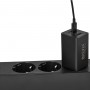 Сетевое зарядное устройство Brevia ePowerGaN PD65W 2xUSB-C+USB-A черный