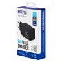 Сетевое зарядное устройство Brevia ePowerGaN PD65W 2xUSB-C+USB-A черный