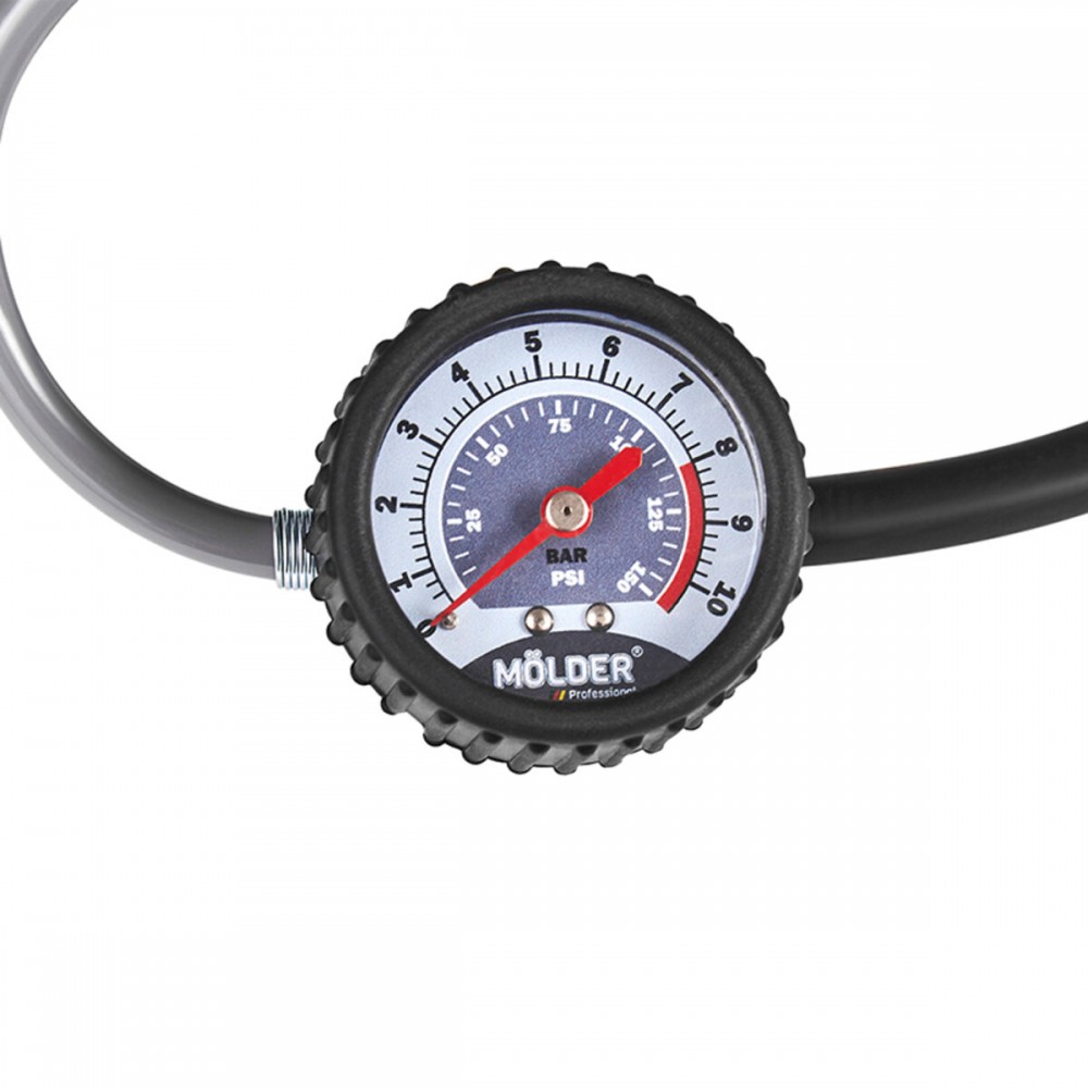 Компрессор автомобильный Molder Turbo Air 12В, 10 Атм, 90 л/мин с зажимами АКБ MA25300