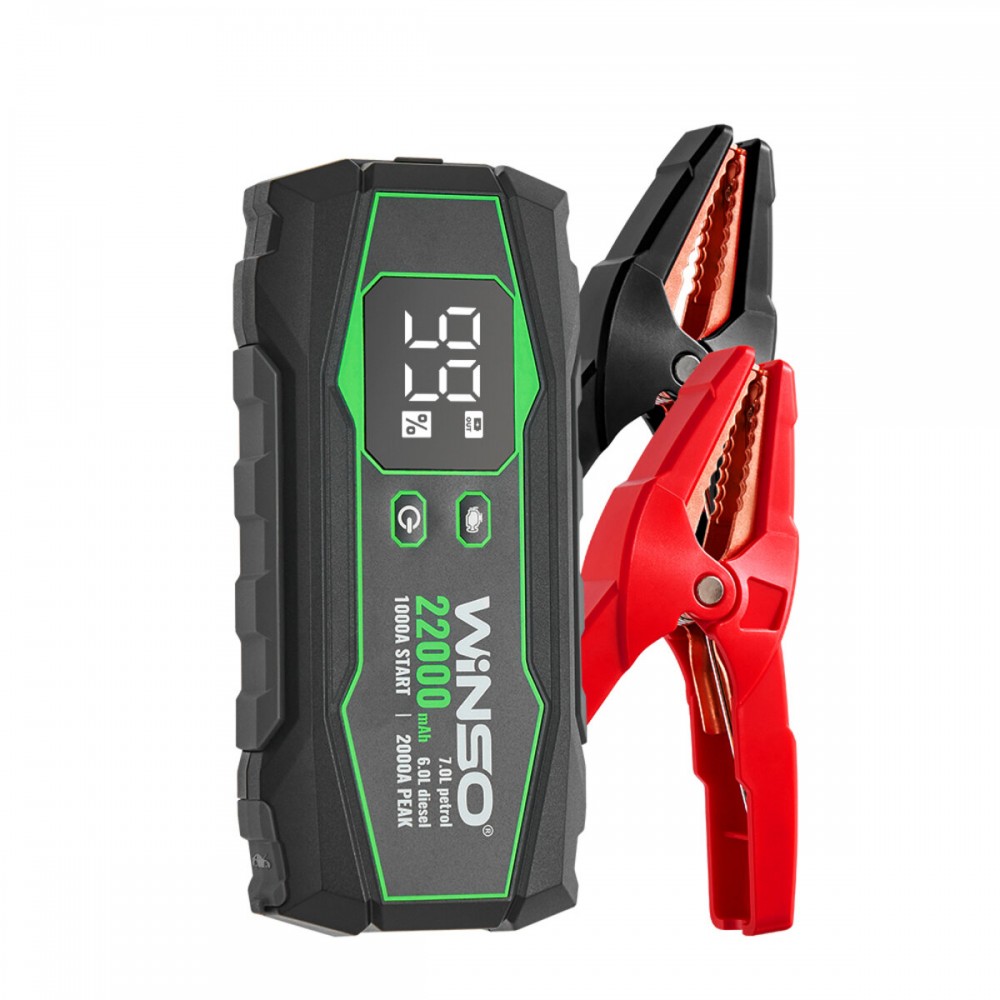 Бустер (пусковий пристрій) Winso Jump Starter 1000A/2000A 22000mAh