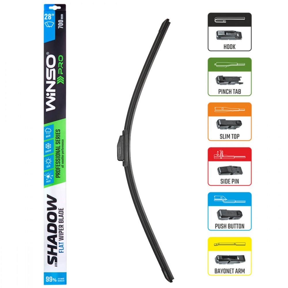 Бескаркасная щетка Winso Pro Shadow 28/700мм