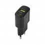 Мережевий зарядний пристрій Winso Pro PD20W USB-C+USB-A чорний