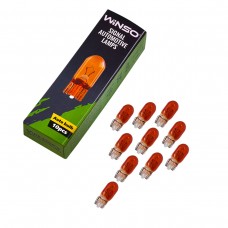 Лампа розжарювання Winso 12V WY5W 5W W2,1x9,5d Amber, 10шт