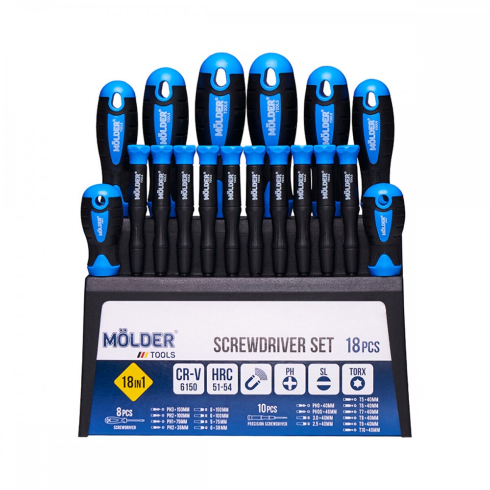 Набор отверток Molder 18шт