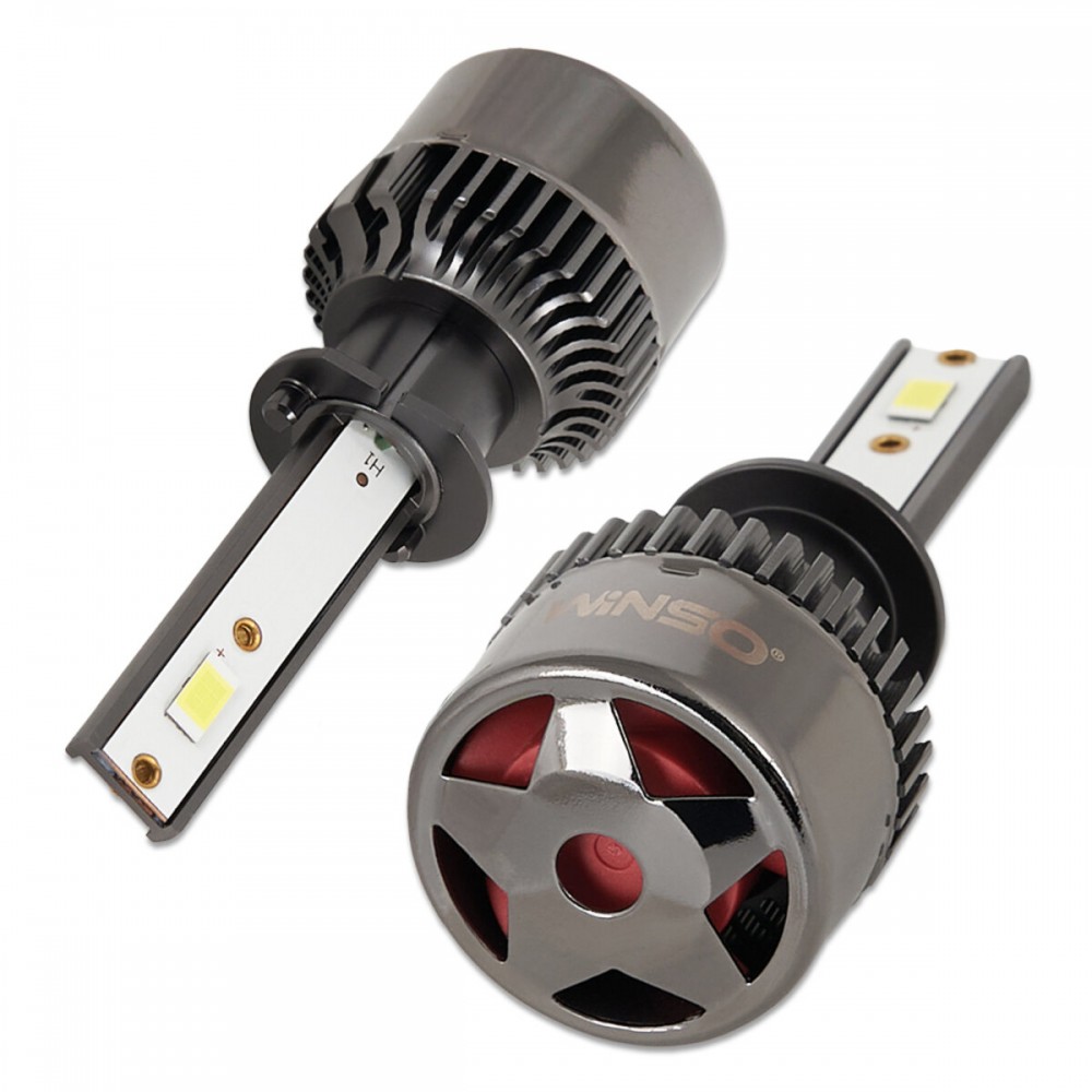 Автолампа Winso LED H1 12/24V 50Вт 5000Лм 6500K CSP3570 2шт