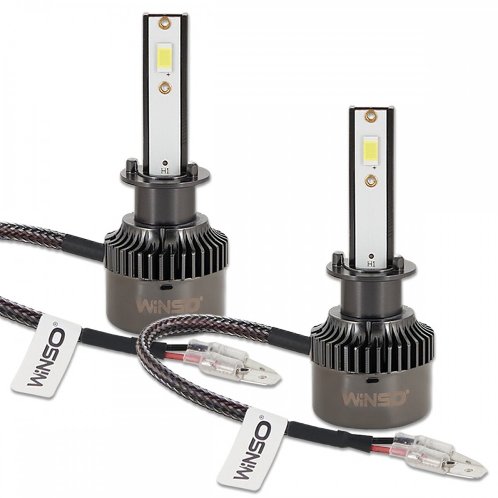 Автолампа Winso LED H1 12/24V 50Вт 5000Лм 6500K CSP3570 2шт