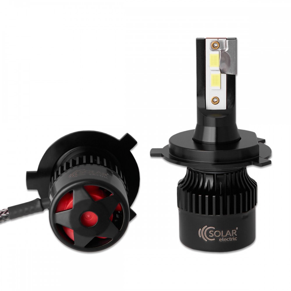Автолампа Solar LED H4 12/24V 50W 5000Lm 6500K CSP3570 2шт