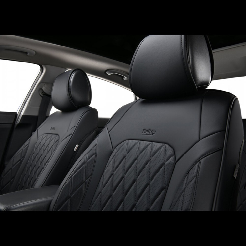 Комплект, 3D чехлы для сидений BELTEX Malibu, black