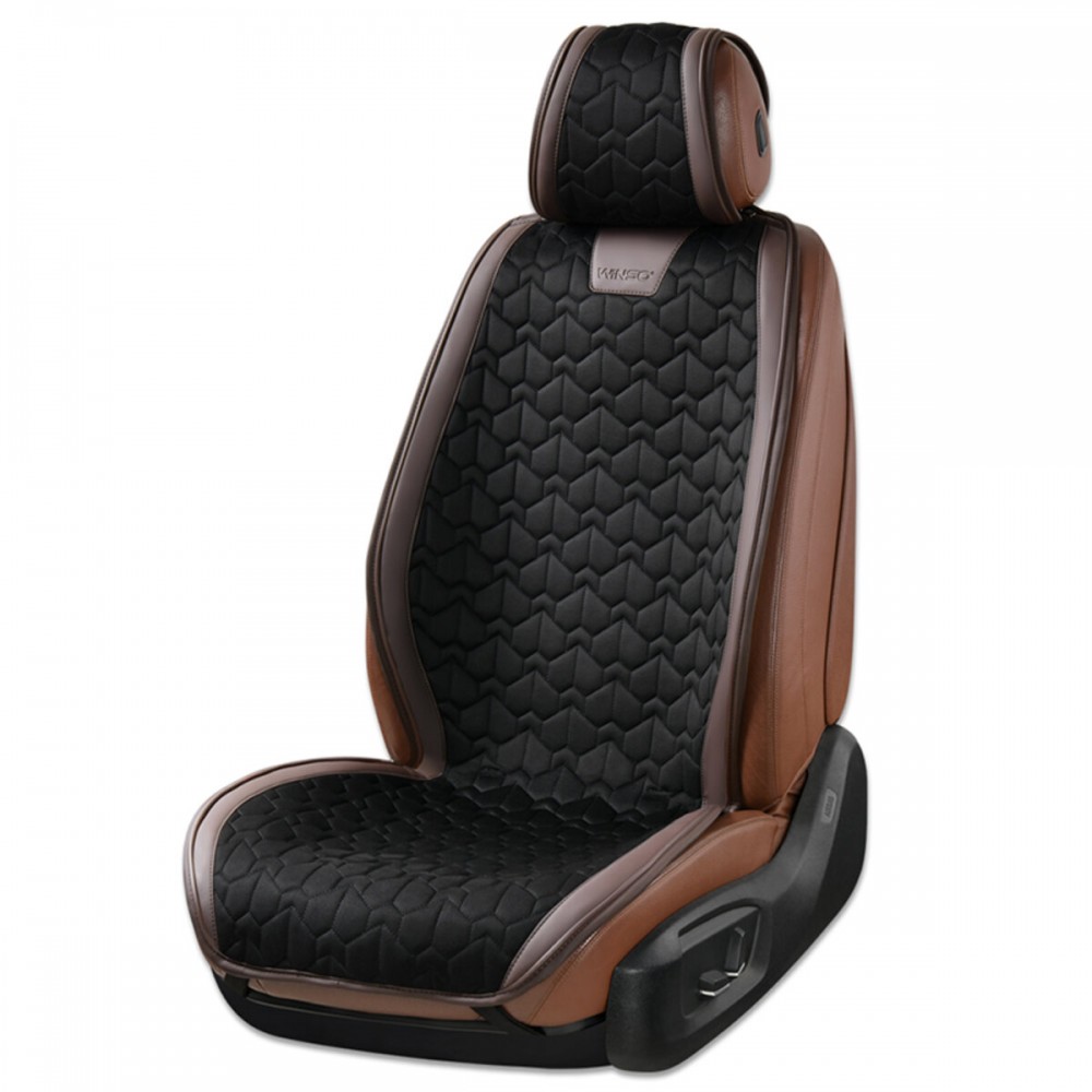 Комплект премиум накидок для сидений Winso Pro SUPREME, black-coffee
