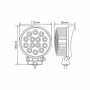 Фара светодиодная Brevia EPISTAR white Flood 10-30V, 42W (14x3W), 2800Lm, 1шт