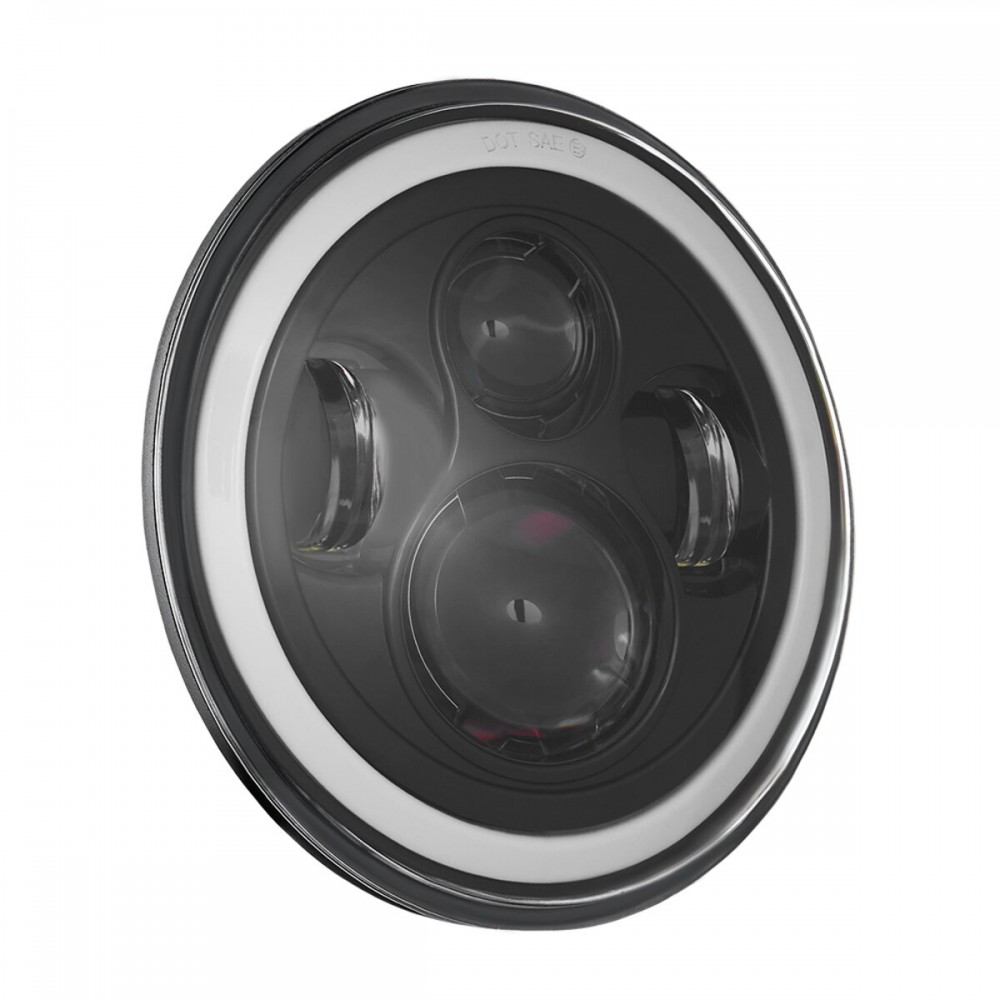 Фара светодиодная Brevia 60W (4x5W ETI+DRL), 4800Lm/2160Lm, 6000K, 177x70мм 1шт