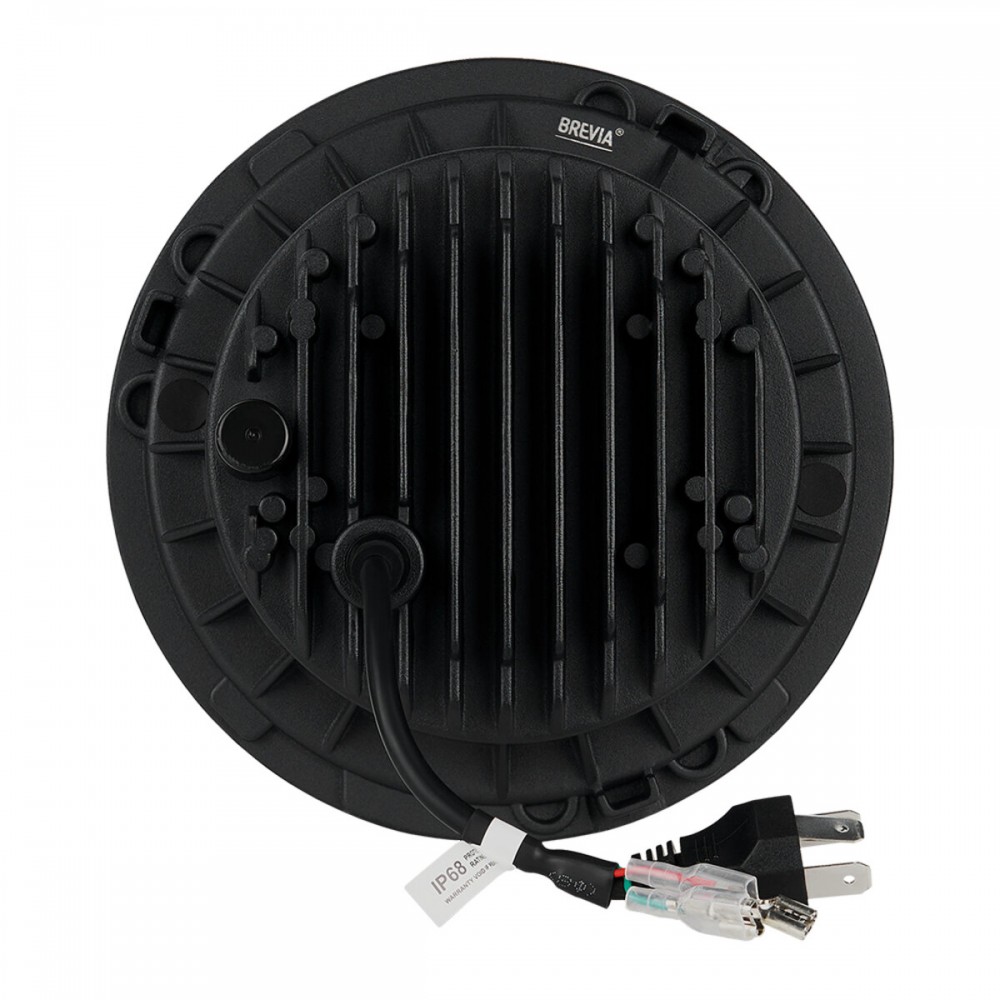 Фара светодиодная Brevia 60W (4x5W ETI+DRL), 4800Lm/2160Lm, 6000K, 177x70мм 1шт
