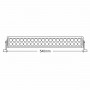 Фара светодиодная Brevia CREE Flood 120W (40x3W), 11200Lm, 554x82x90мм, 1шт