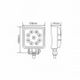Фара светодиодная Brevia EPISTAR Flood 10-30V, 27W (9x3W), 1980Lm, 1шт