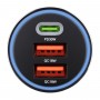 Автомобильное зарядное устройство BREVIA ePower TriCharge 66W 1xUSB-C+2xUSB-A черный