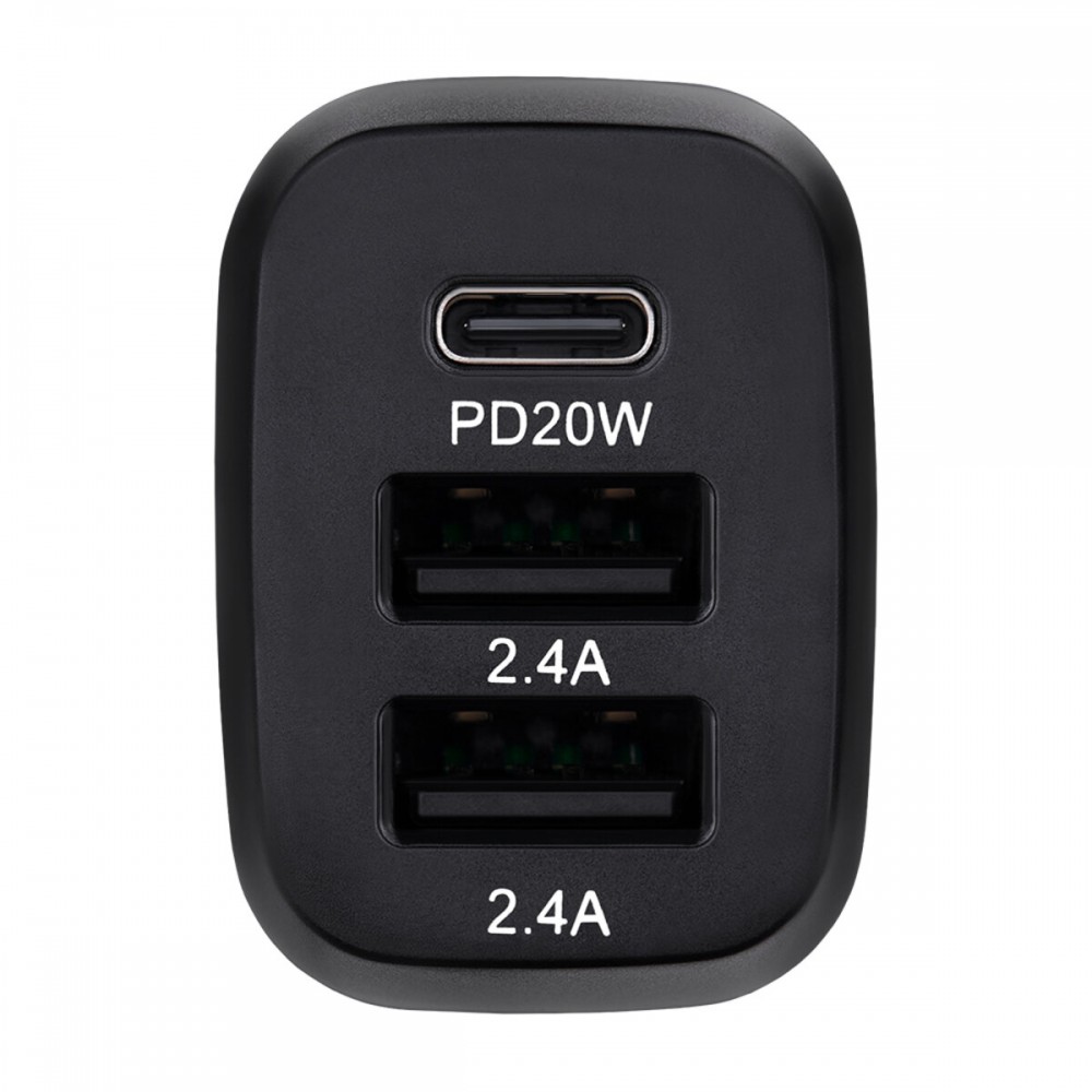 Автомобильное зарядное устройство BREVIA ePower TriDrive 44W 1xUSB-C+2xUSB-A черный